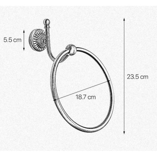 mosadzny klasicky okruhly uterak drziak na stenu mediteransky kupelnovy doplnok kuchynsky uterak drziak elegantny obciansky leskly zlaty rozmer.jpg